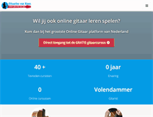 Tablet Screenshot of gitaarlesvankoen.nl